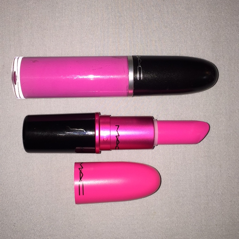 Pair of pink lipsticks